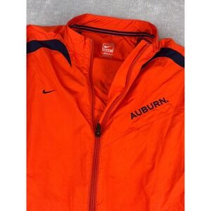 Nike Auburn Tigers Windbreaker Jacket Orange Blue‎ Kids Medium Full Zip